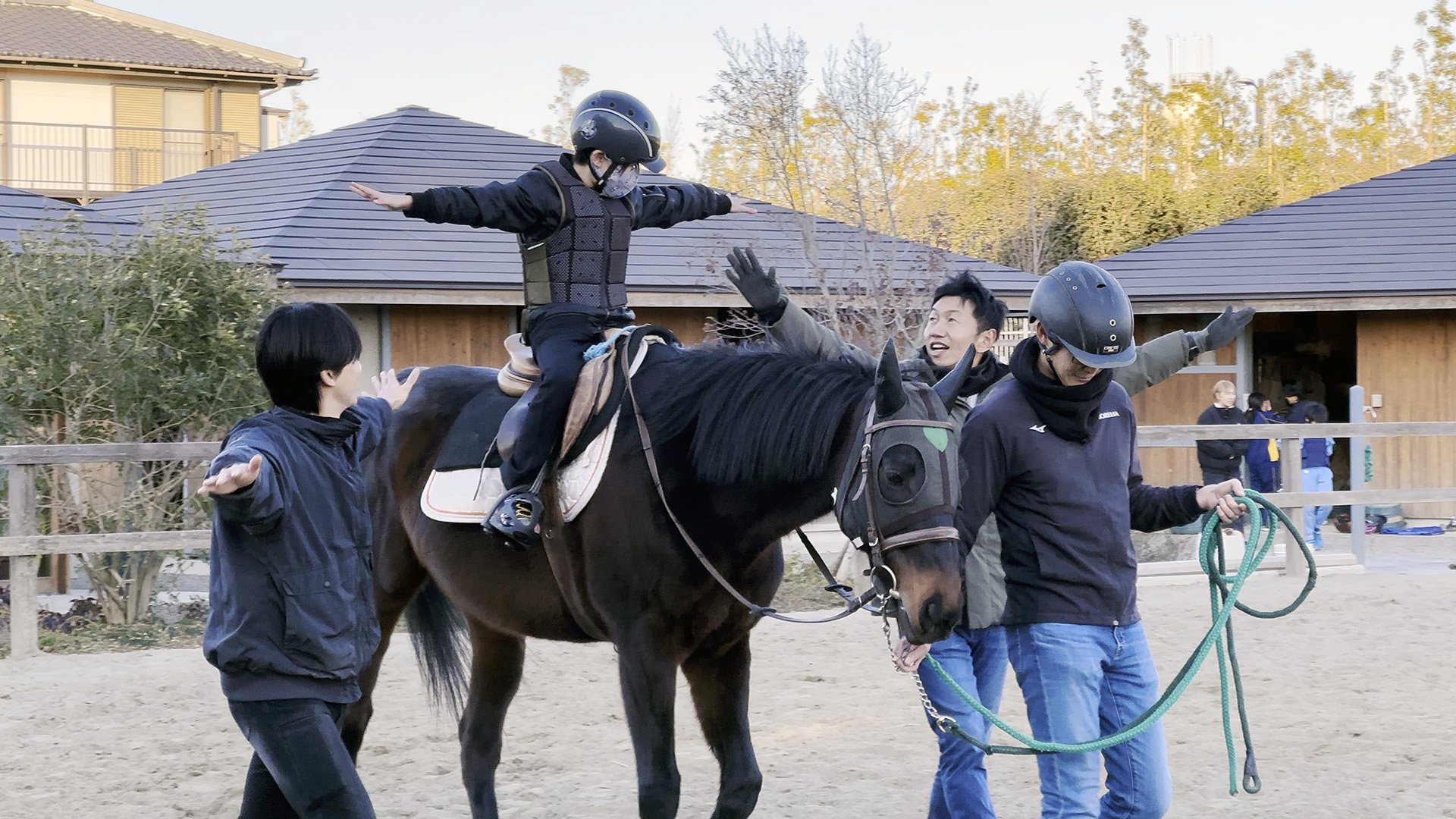 児童発達支援・放課後等デイサービス「キャッチボール」での乗馬